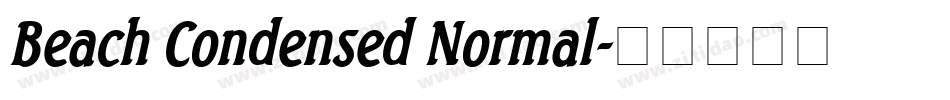 Beach Condensed Normal字体转换